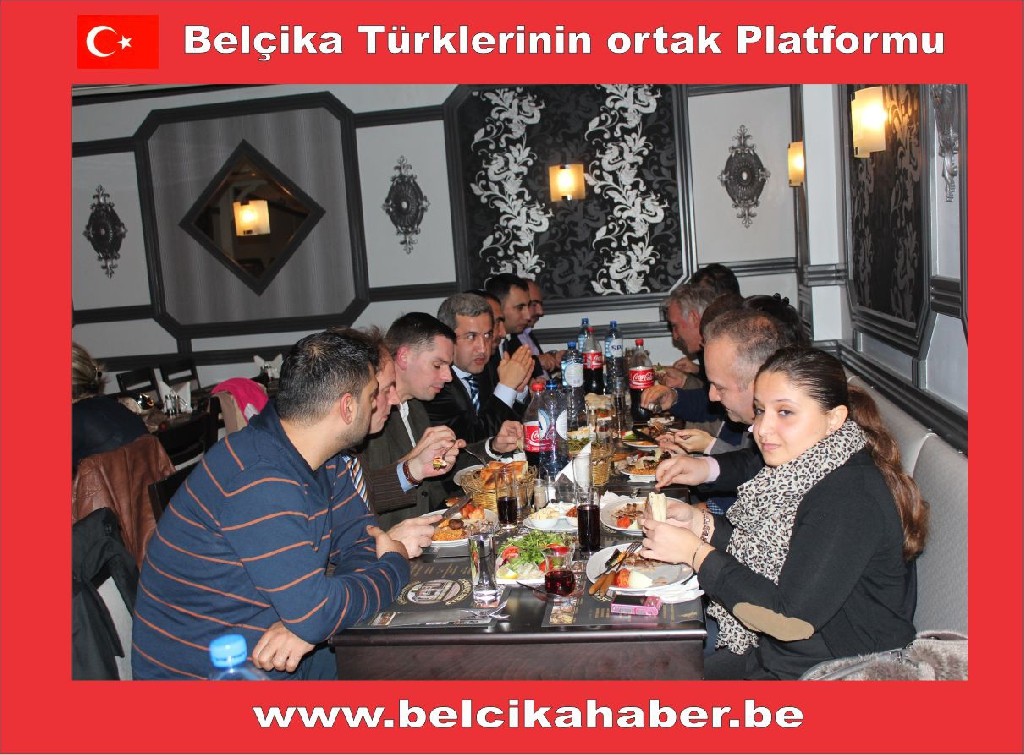 EYAD BELÇİKA HEYETİ ONURUNA BİR YEMEK VERDİ