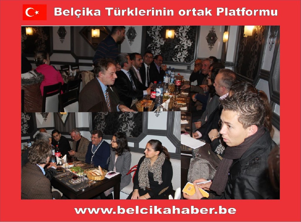EYAD BELÇİKA HEYETİ ONURUNA BİR YEMEK VERDİ