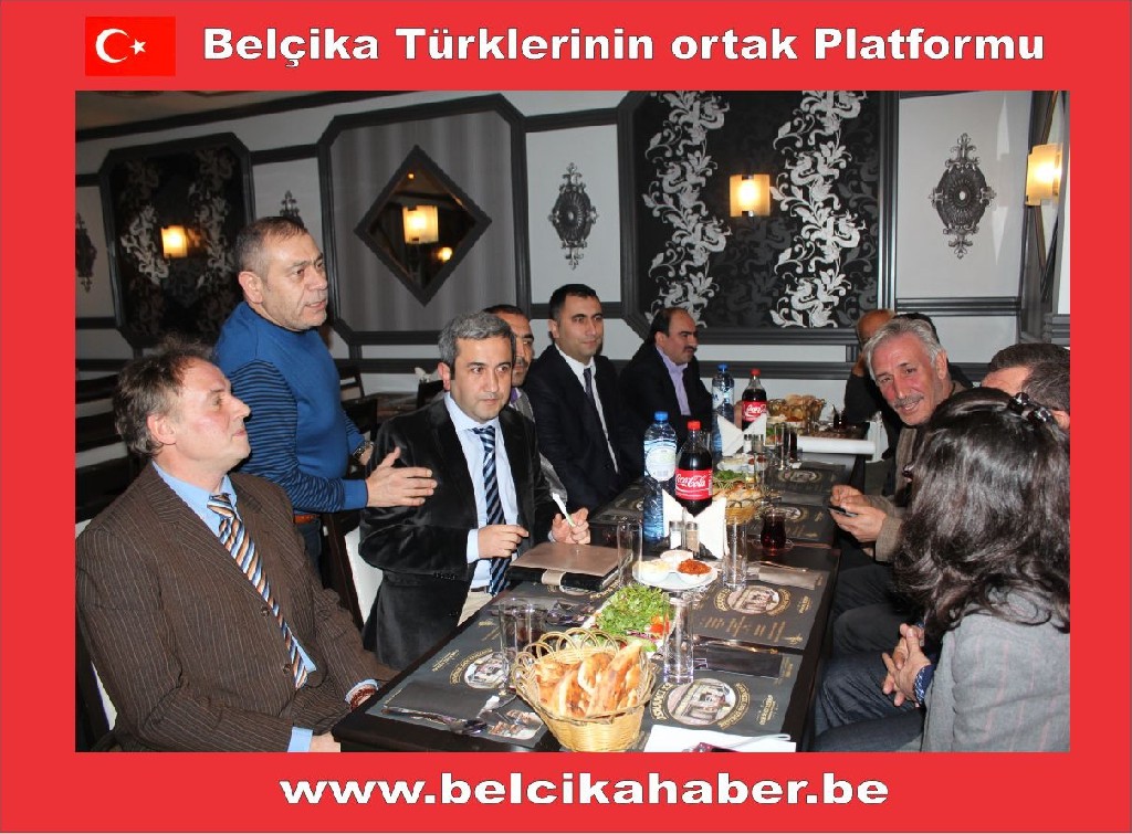EYAD BELÇİKA HEYETİ ONURUNA BİR YEMEK VERDİ