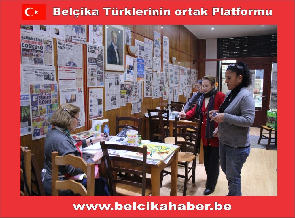 BELÇİKA TÜRK KADINLAR BİRLİĞİ KURSİYERLERİ YEMEKTE BULUŞtU