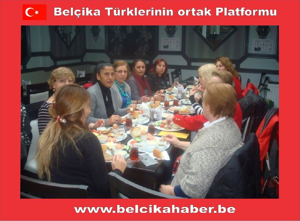 BELÇİKA TÜRK KADINLAR BİRLİĞİ KURSİYERLERİ YEMEKTE BULUŞtU