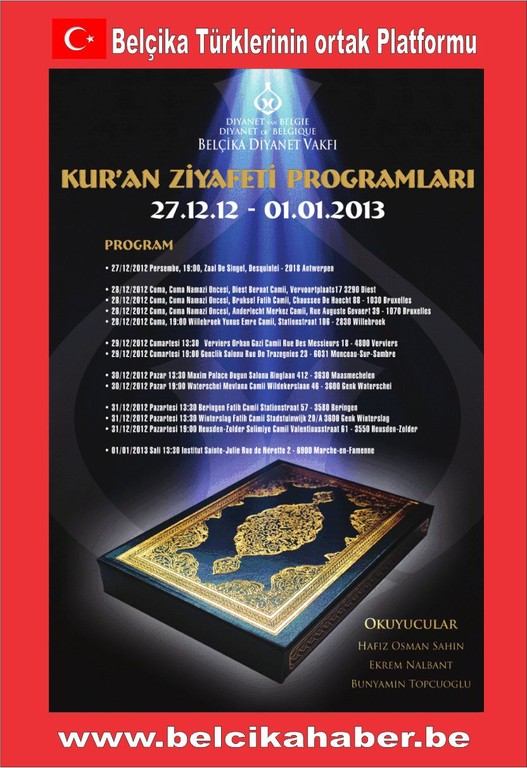 Kur'an Ziyafeti Programları Başlıyor