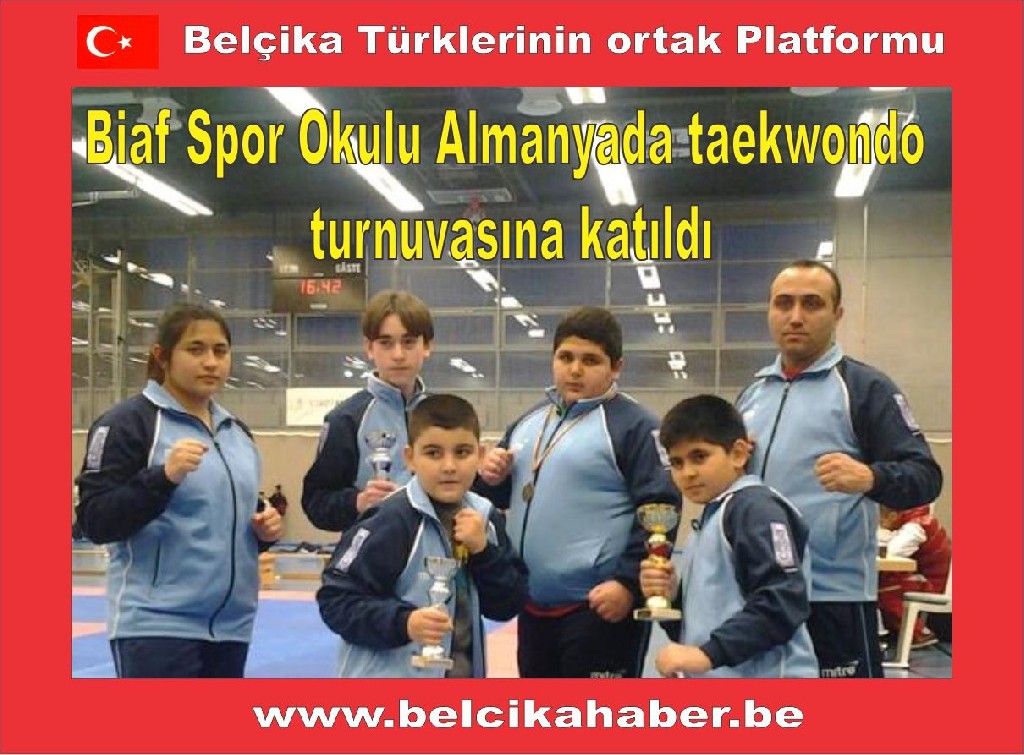 Biaf Spor Okulu Almanyada taekwondo turnuvasına katıldı