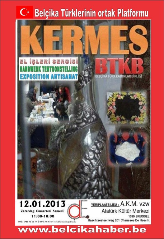 BELÇİKA TÜRK KADINLAR BİRLİĞİ KERMESİ 12 OCAK'TA