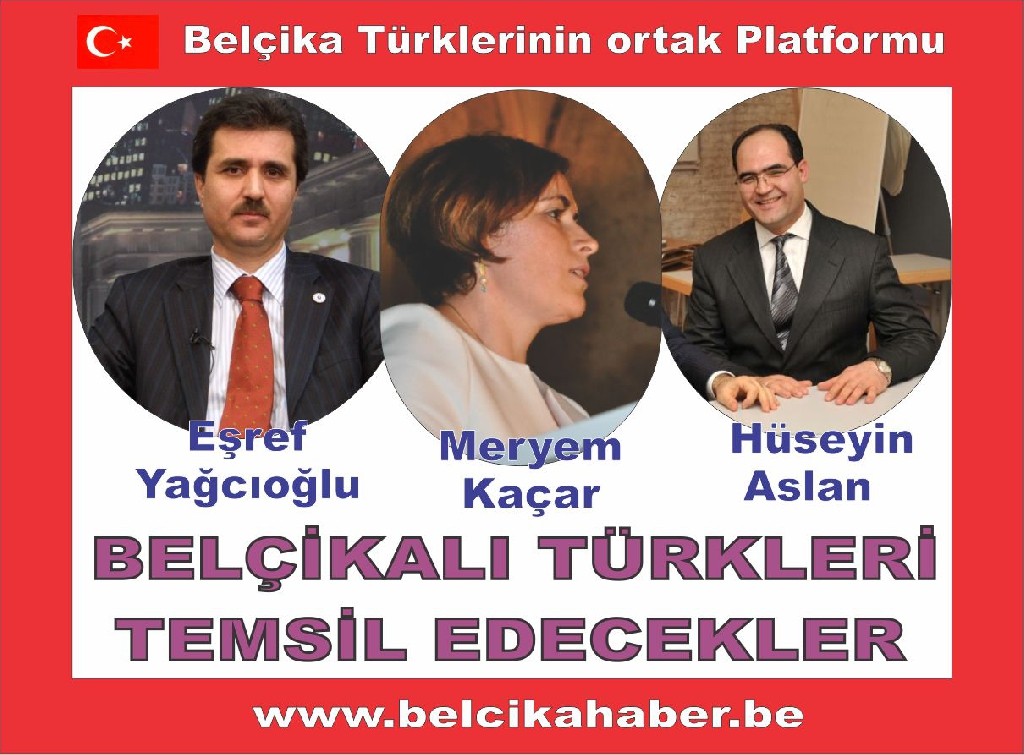 BELÇİKALI TÜRKLERİ TEMSİL EDECEKLER