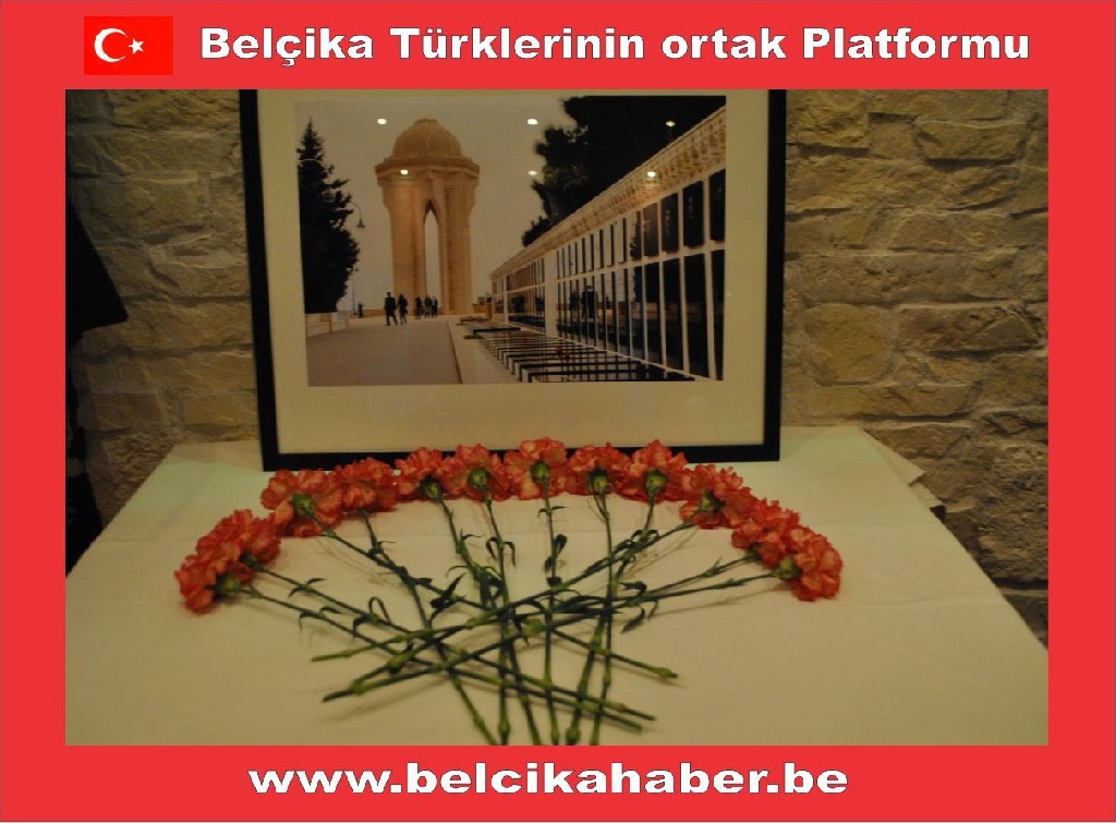 20 OCAK BAKÜ ŞEHİTLERİ BRÜKSEL'DE ANILDI