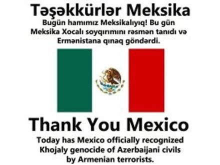 Meksika meclisi Hocali soykirimini tanid /Azerice