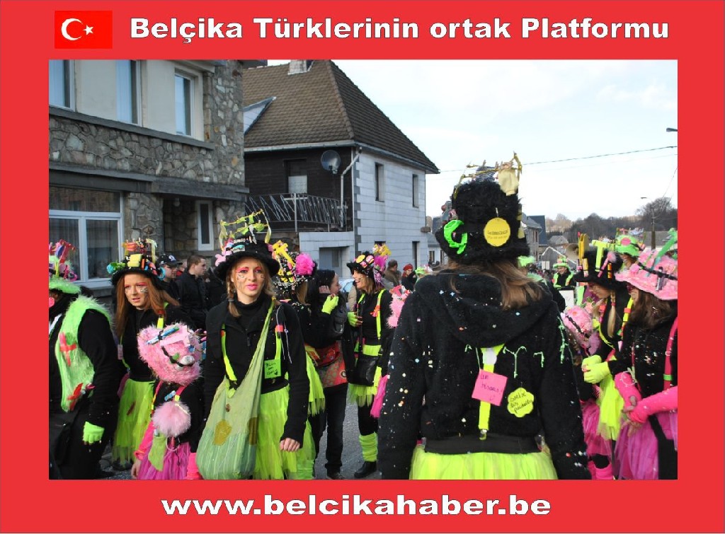 BELÇİKA FAYMONVILLE TÜRK KARNAVALINDA COŞKU VARDI