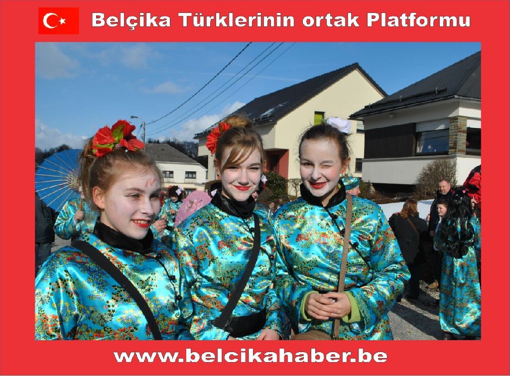 BELÇİKA FAYMONVILLE TÜRK KARNAVALINDA COŞKU VARDI