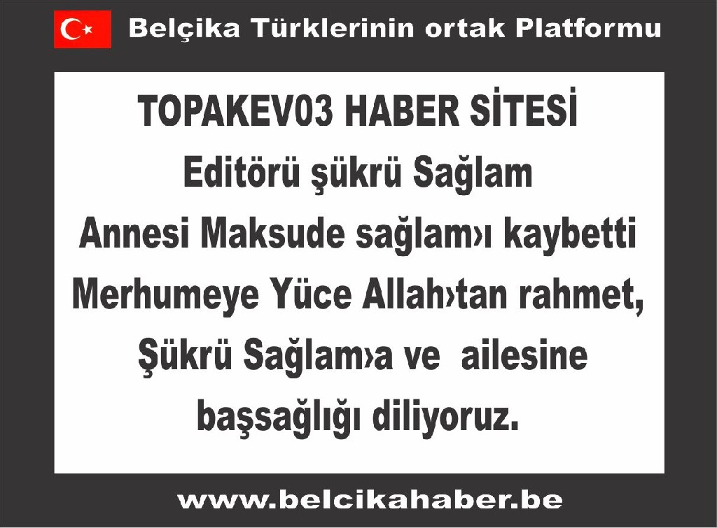 TOPAKEV03 HABER SİTESİ EDİTÖRÜ ŞÜKRÜ SAĞLAM ANNESİ MAKSUDE SAĞLAM'I KAYBETTİ
