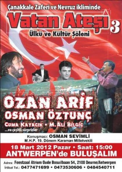 OZAN ARİF İLE VATAN ATEŞİ KONSERİ