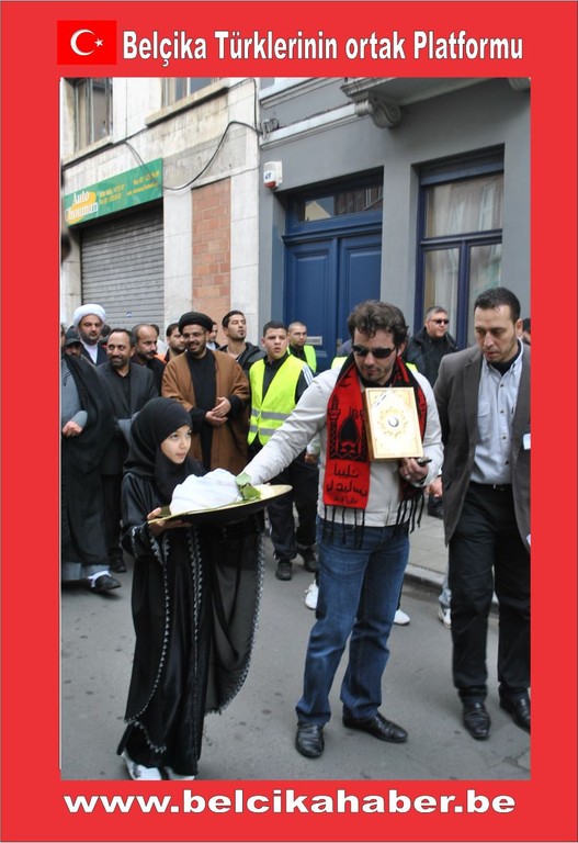 ŞEHİT EDİLEN ŞEYH ABDULLAH'A YÖNELİK SALDIRIYI BRÜKSEL'DE BİNLERCE KİŞİ KINADI