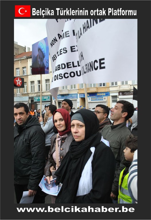 ŞEHİT EDİLEN ŞEYH ABDULLAH'A YÖNELİK SALDIRIYI BRÜKSEL'DE BİNLERCE KİŞİ KINADI