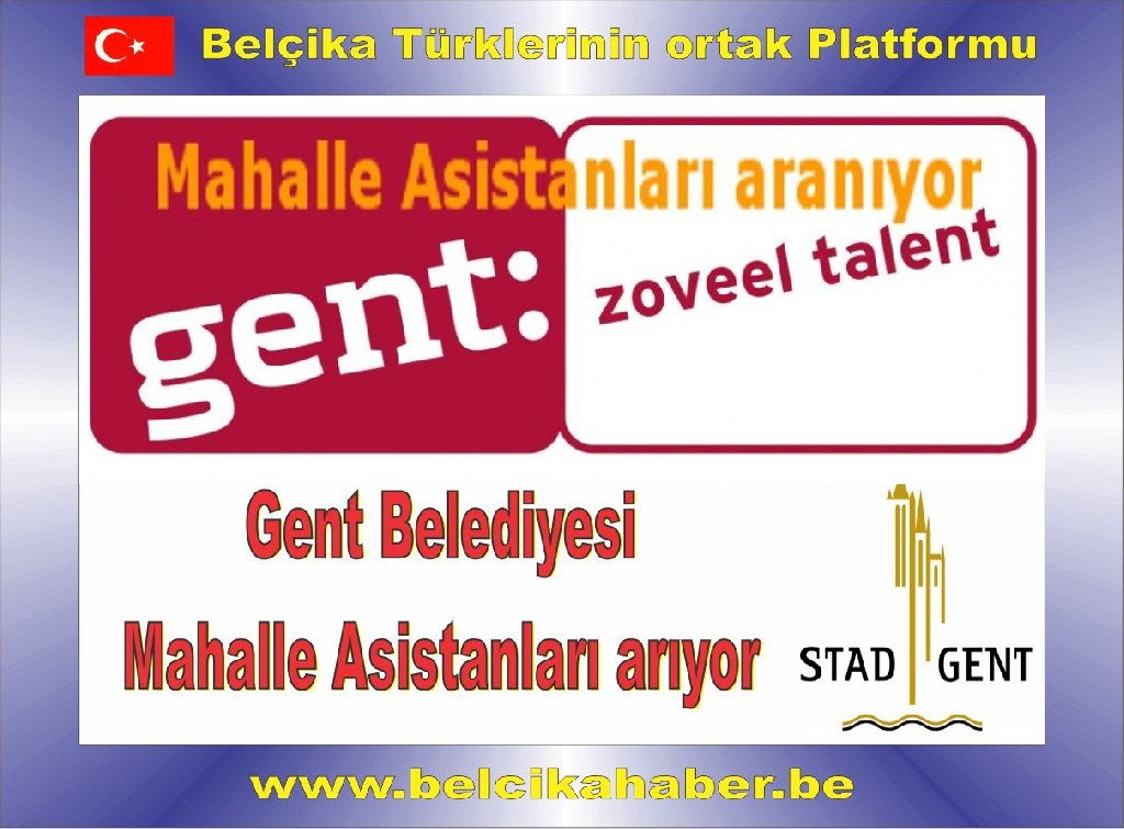 Gent belediyesi mahalle asistanları arıyor
