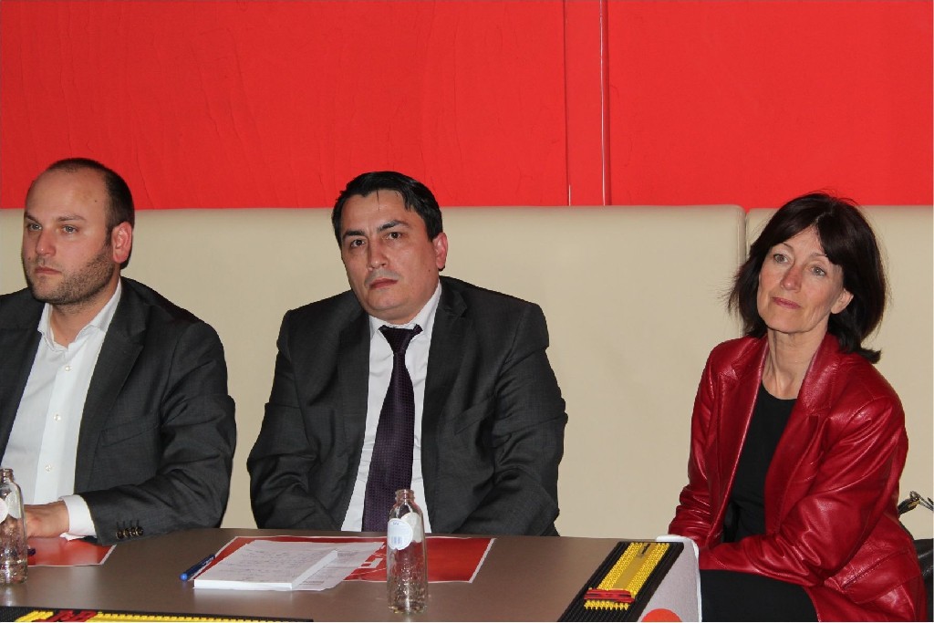 Sosyalist partisi Schaerbeek ilçe teşkilatı esnafları dinledi.