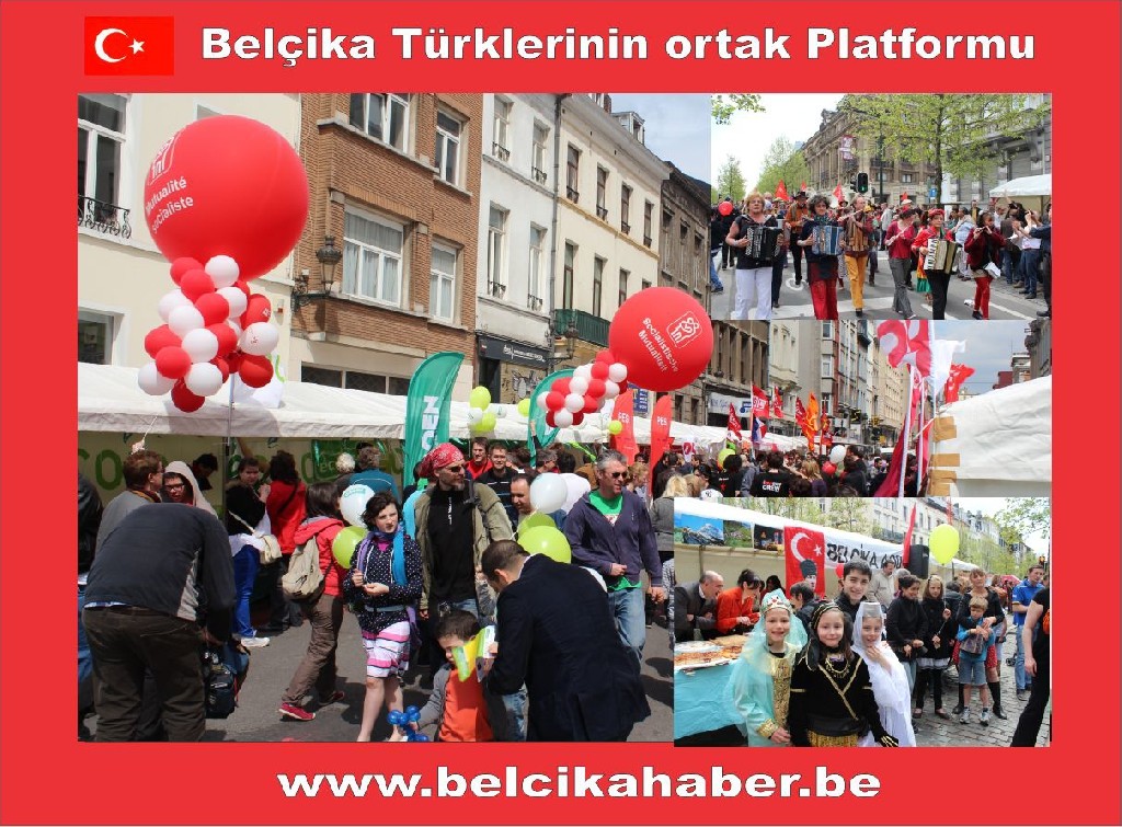 1 MAYIS BRÜKSEL'DE DE KUTLANDI