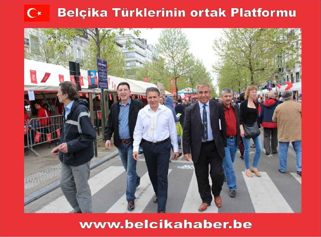 1 MAYIS BRÜKSEL'DE DE KUTLANDI