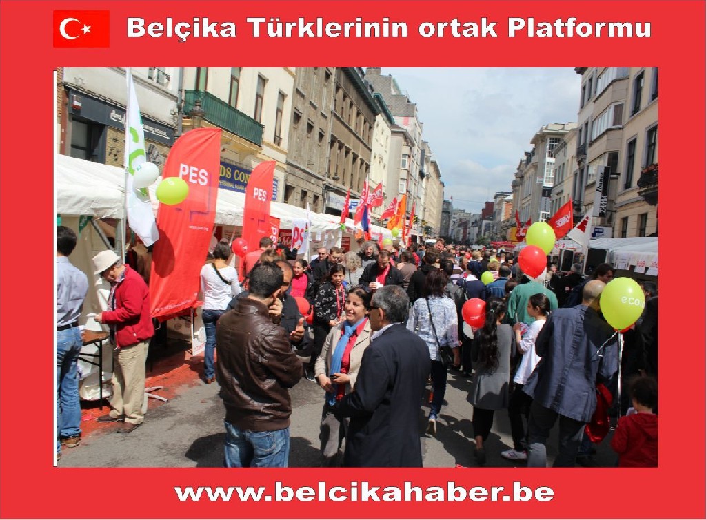 1 MAYIS BRÜKSEL'DE DE KUTLANDI