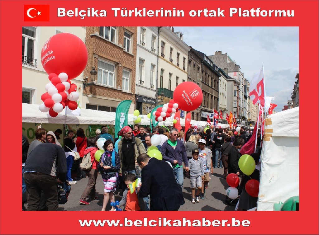 1 MAYIS BRÜKSEL'DE DE KUTLANDI