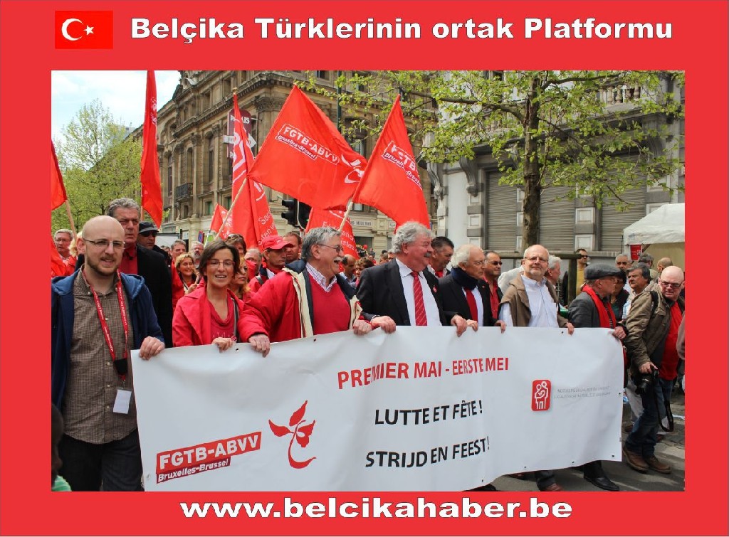 1 MAYIS BRÜKSEL'DE DE KUTLANDI