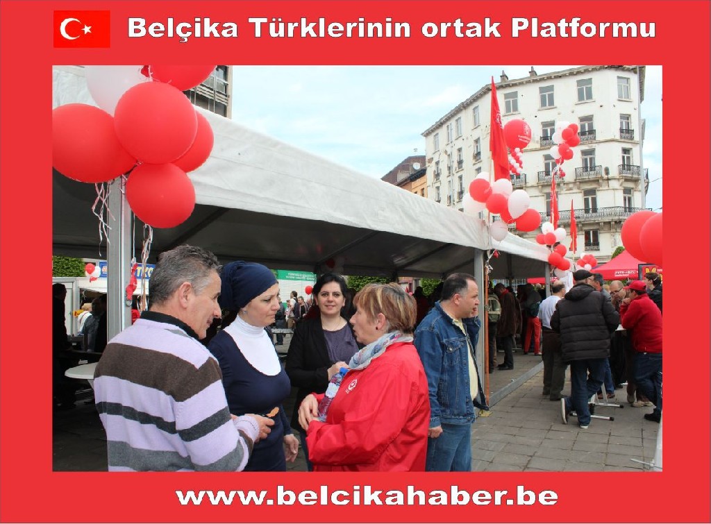 1 MAYIS BRÜKSEL'DE DE KUTLANDI