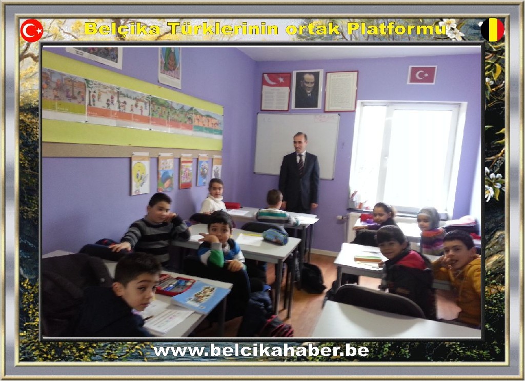 ''BTF Genel Başkanı Zararsız Marchienne Ülkü Ocağı Din dersi ve Türkçe okulunu ziyaret etti,''