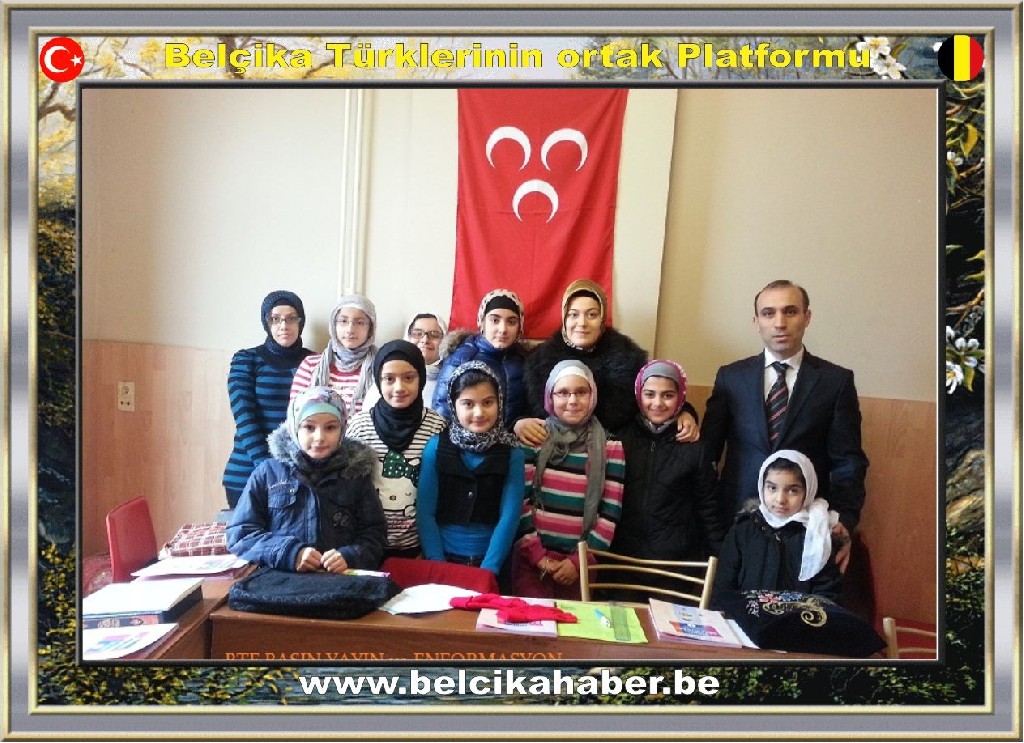 ''BTF Genel Başkanı Zararsız Marchienne Ülkü Ocağı Din dersi ve Türkçe okulunu ziyaret etti,''