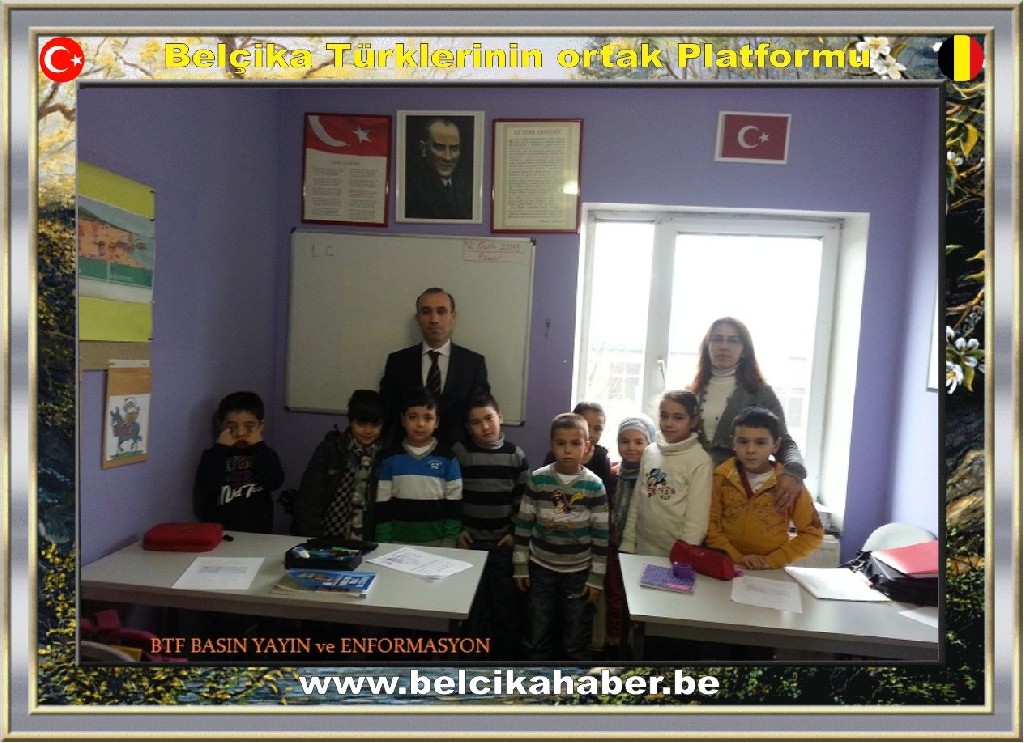 ''BTF Genel Başkanı Zararsız Marchienne Ülkü Ocağı Din dersi ve Türkçe okulunu ziyaret etti,''