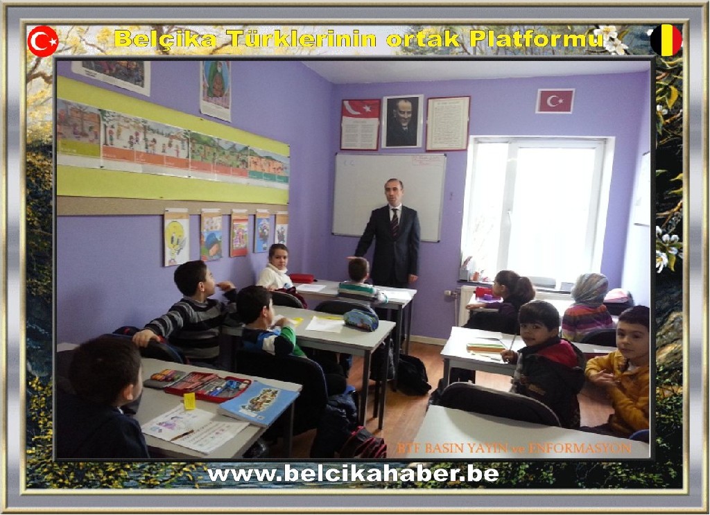 ''BTF Genel Başkanı Zararsız Marchienne Ülkü Ocağı Din dersi ve Türkçe okulunu ziyaret etti,''