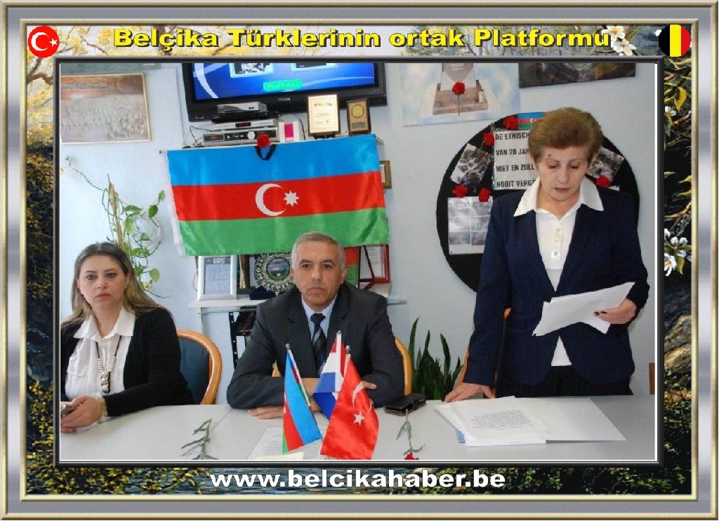 HOLLANDA'DA HİZMET VEREN SİVİL KURULUŞLAR '20 OCAK BAKÜ ŞEHİTLERİ'Nİ ANDILAR