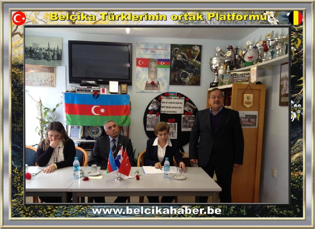 HOLLANDA'DA HİZMET VEREN SİVİL KURULUŞLAR '20 OCAK BAKÜ ŞEHİTLERİ'Nİ ANDILAR