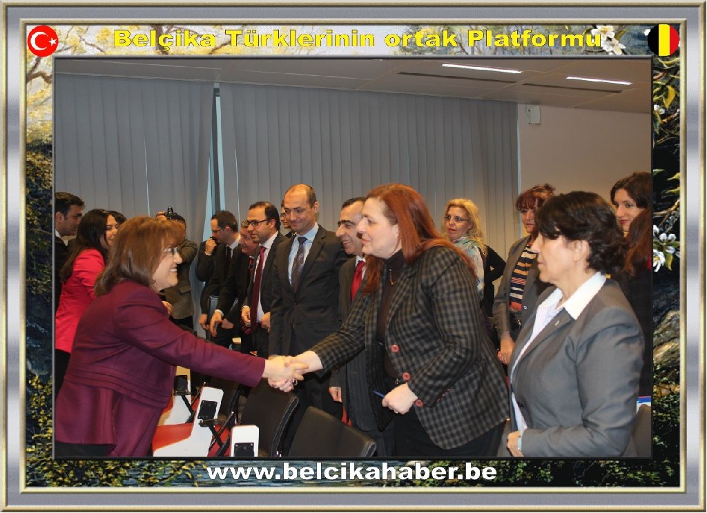 BAKAN ŞAHİN BRÜKSEL'DE STK TEMSİLCİLERİYLE GÖRÜŞTÜ