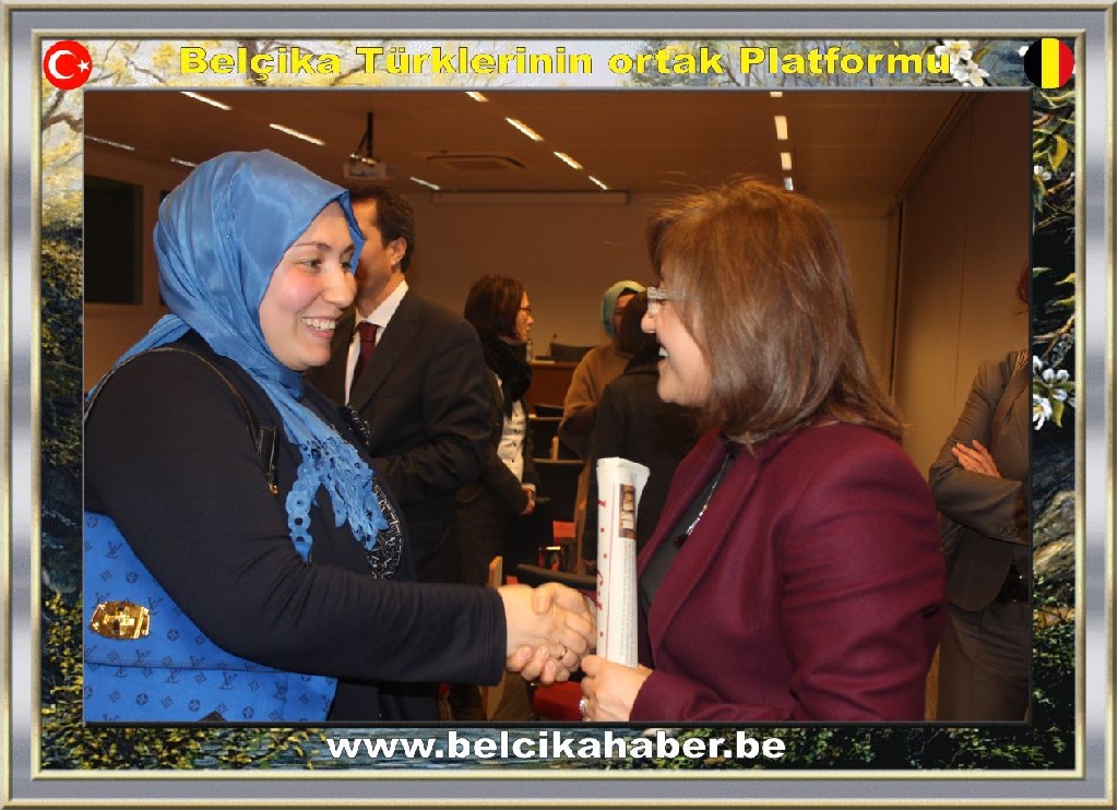 BAKAN ŞAHİN BRÜKSEL'DE STK TEMSİLCİLERİYLE GÖRÜŞTÜ