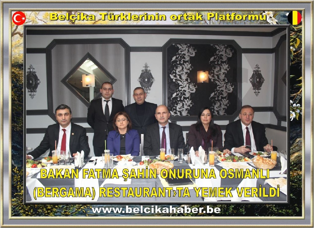 BAKAN ŞAHİN ONURUNA OSMANLI (BERGAMA)'DA BİR YEMEK VERİLDİ