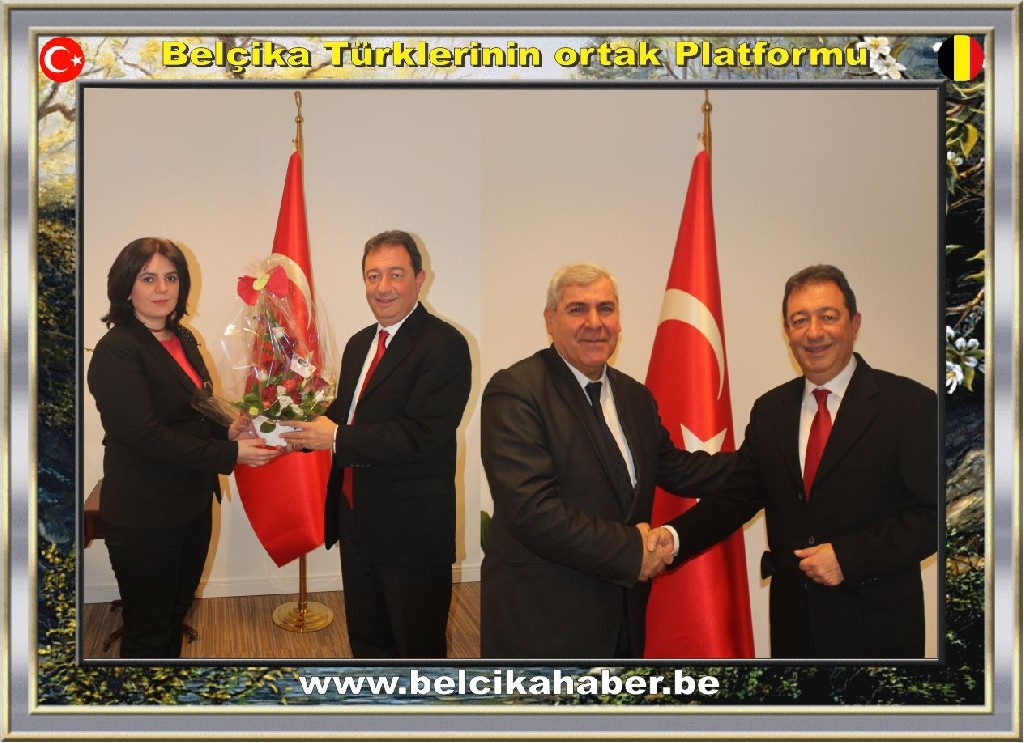 BELÇİKA HABER BE'DEN BÜYÜKELÇİ OLCAY'A NEZAKET ZİYARETİ