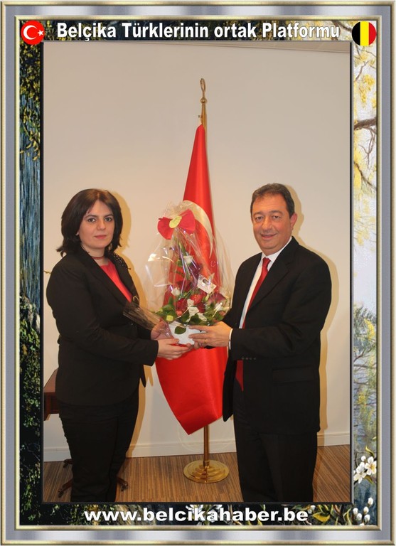 BELÇİKA HABER BE'DEN BÜYÜKELÇİ OLCAY'A NEZAKET ZİYARETİ
