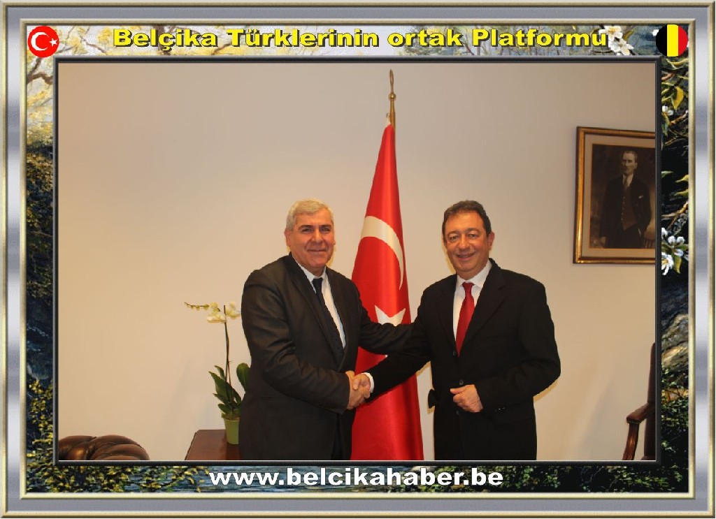 BELÇİKA HABER BE'DEN BÜYÜKELÇİ OLCAY'A NEZAKET ZİYARETİ