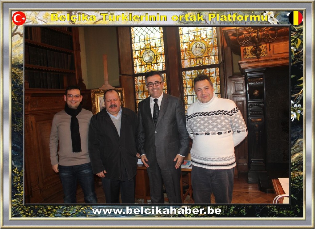 BELÇİKA HABER›DEN BAŞKAN YARDIMCISI SADIK KÖKSAL›A TEBRİK ZİYARETİ