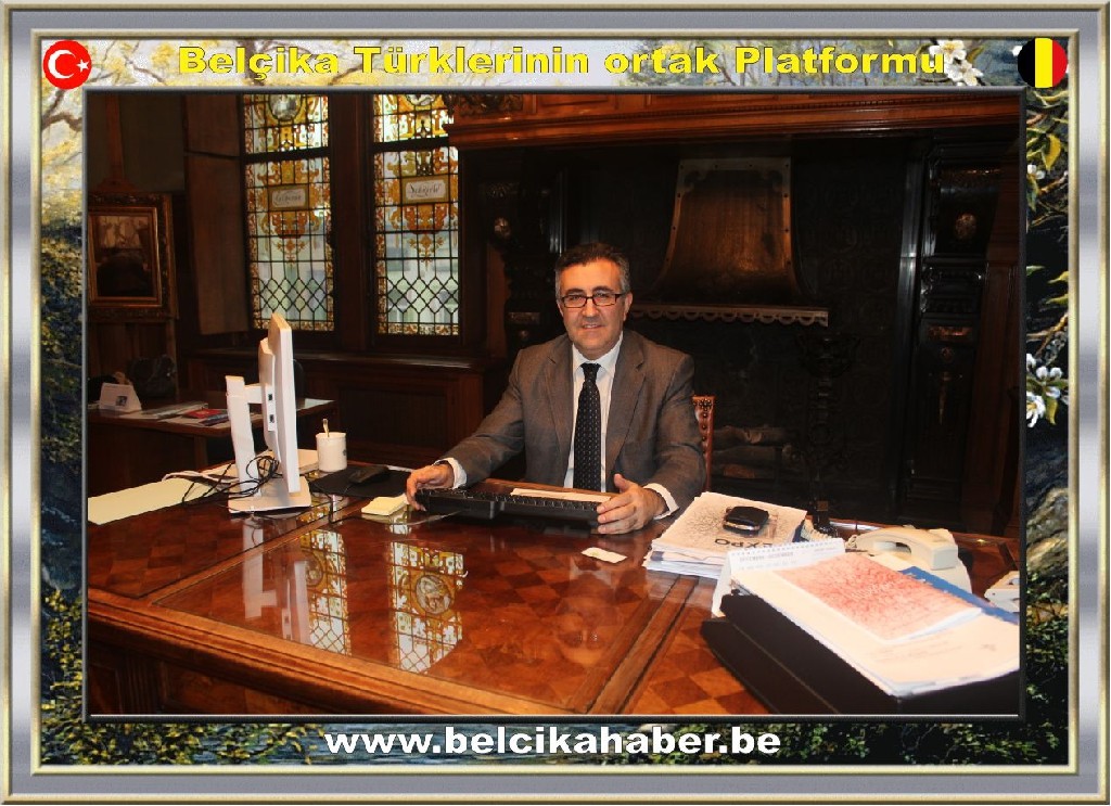 BELÇİKA HABER›DEN BAŞKAN YARDIMCISI SADIK KÖKSAL›A TEBRİK ZİYARETİ