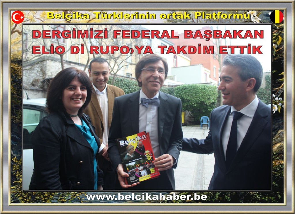 DERGİMİZİ FEDERAL BAŞBAKAN ELİO Dİ RUPO›YA TAKDİM ETTİK
