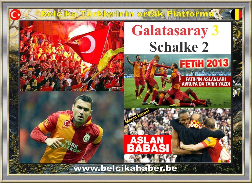 Burak rekorları alt üst etti.  Galatasaray 3,  Schalke 04  -2