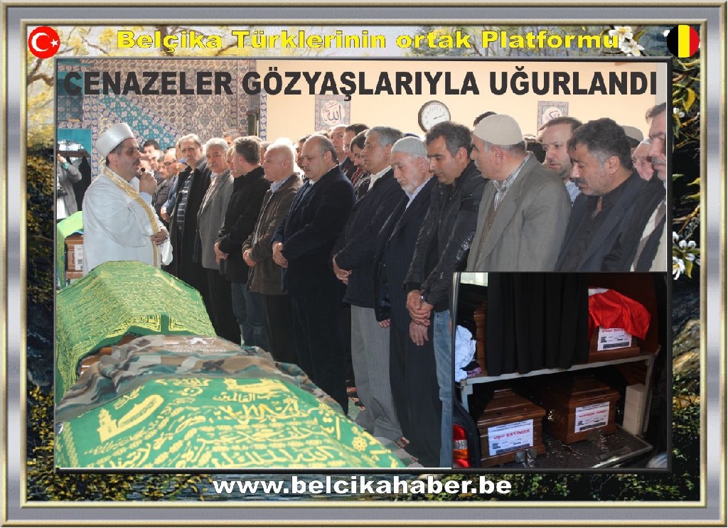 Brüksel'de Trafik Kazası Kurbanı Türk Gençleri İçin Cenaze Töreni Düzenlendi