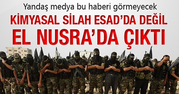 Kimyasal Silah El Nusra’da Ç