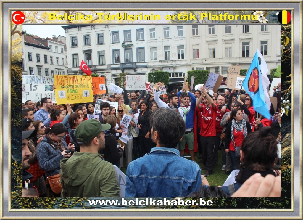 GEZİ PARKI OLAYLARI AVRUPA'NIN KALBİNDE DE PROTESTO EDİLDİ