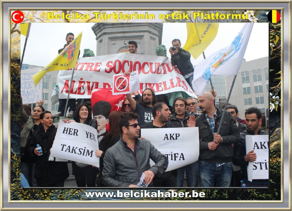 GEZİ PARKI OLAYLARI AVRUPA'NIN KALBİNDE DE PROTESTO EDİLDİ