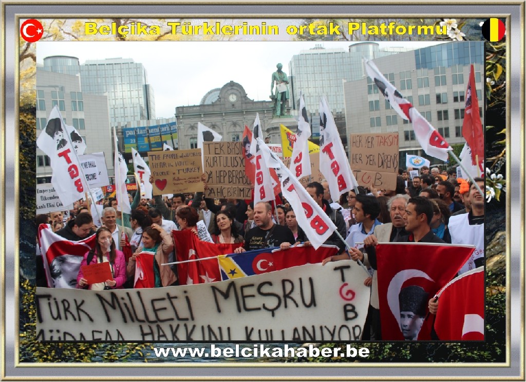 GEZİ PARKI OLAYLARI AVRUPA'NIN KALBİNDE DE PROTESTO EDİLDİ