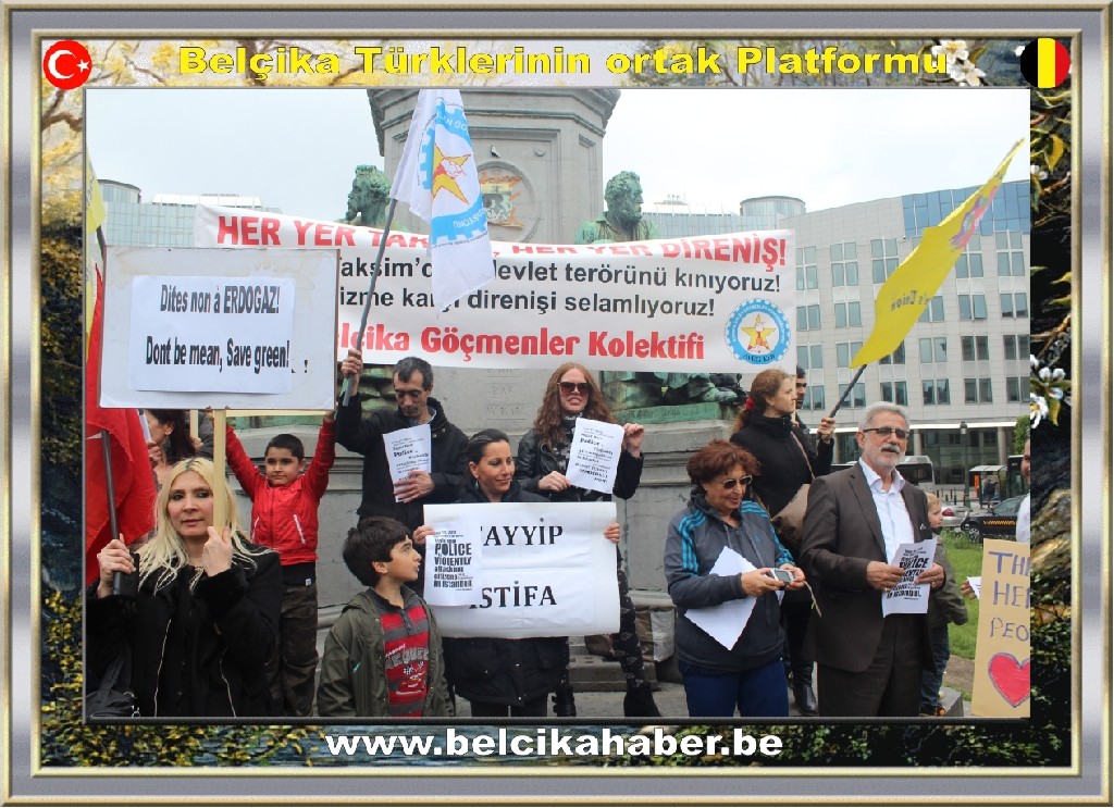 GEZİ PARKI OLAYLARI AVRUPA'NIN KALBİNDE DE PROTESTO EDİLDİ
