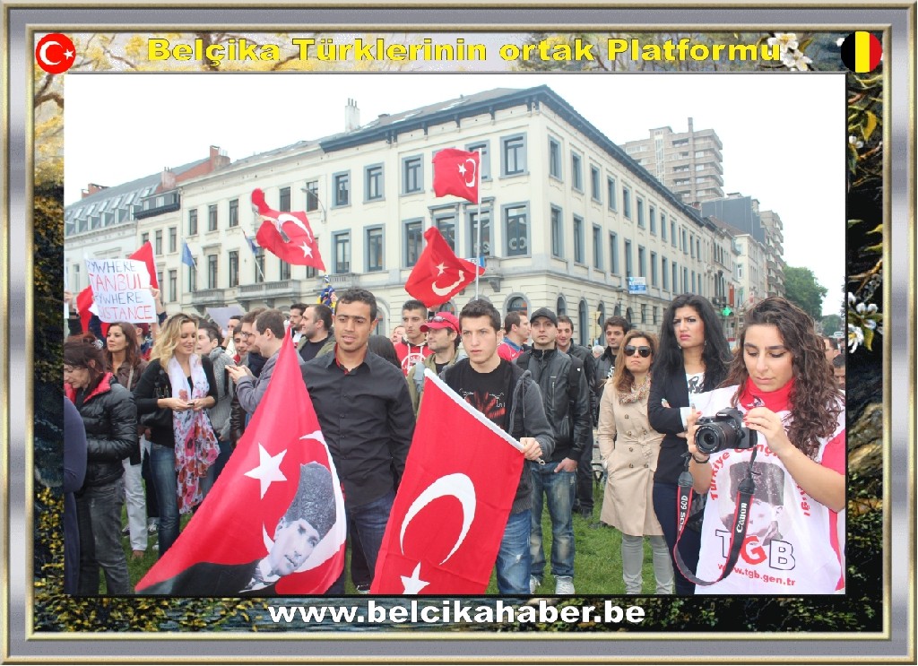 GEZİ PARKI OLAYLARI AVRUPA'NIN KALBİNDE DE PROTESTO EDİLDİ