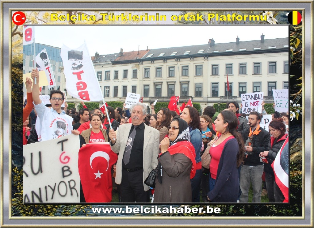 GEZİ PARKI OLAYLARI AVRUPA'NIN KALBİNDE DE PROTESTO EDİLDİ