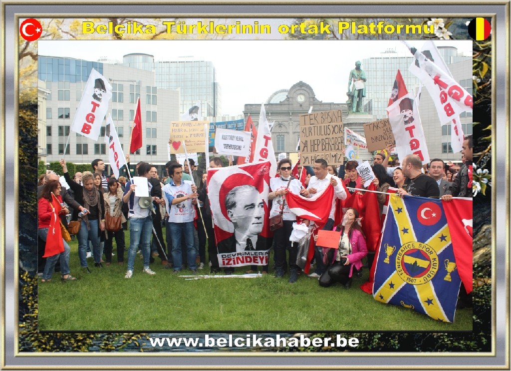 GEZİ PARKI OLAYLARI AVRUPA'NIN KALBİNDE DE PROTESTO EDİLDİ